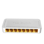 8포트 10/100/1000Mbps 미니 이더넷 데스크탑 스위치