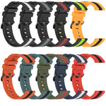 22mm Vertical Two-Color Silicone Watch Band, For Xiaomi MI Watch S2 42mm, For Xiaomi MI Watch S2 46mm