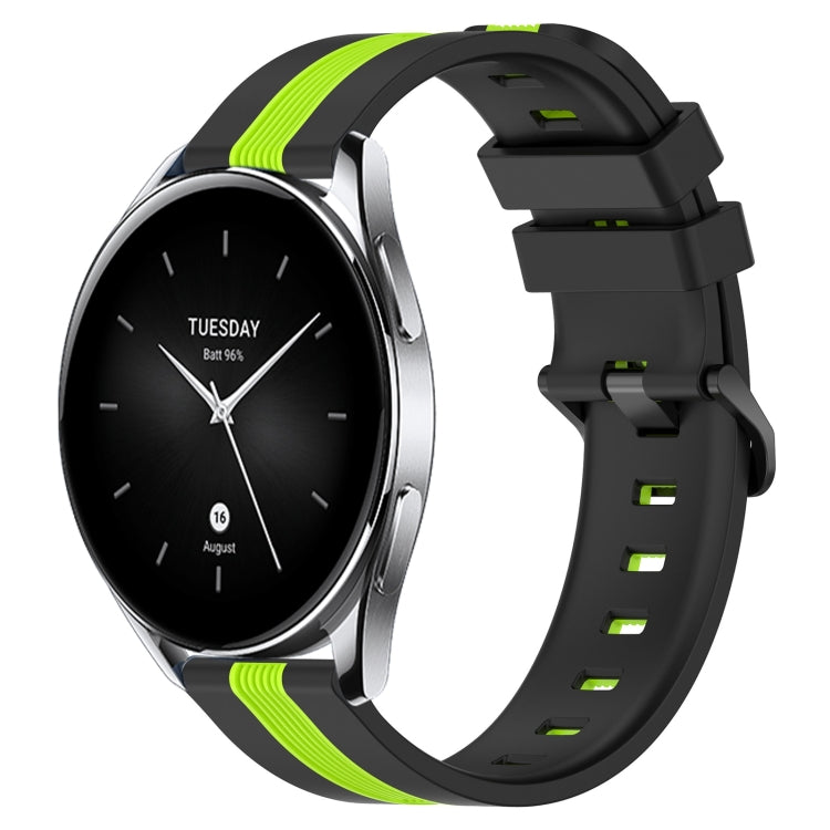 22mm Vertical Two-Color Silicone Watch Band, For Xiaomi MI Watch S2 42mm, For Xiaomi MI Watch S2 46mm
