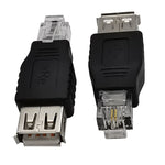 JUNSUNMAY USB 여성-남성 RJ11 6P2C 어댑터 컨버터