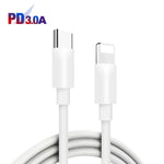 PD04 Type-C + USB 휴대폰 충전기 Type-C to 8핀 케이블 포함, 영국 플러그, 영국 플러그 + Type-C to 8핀 케이블