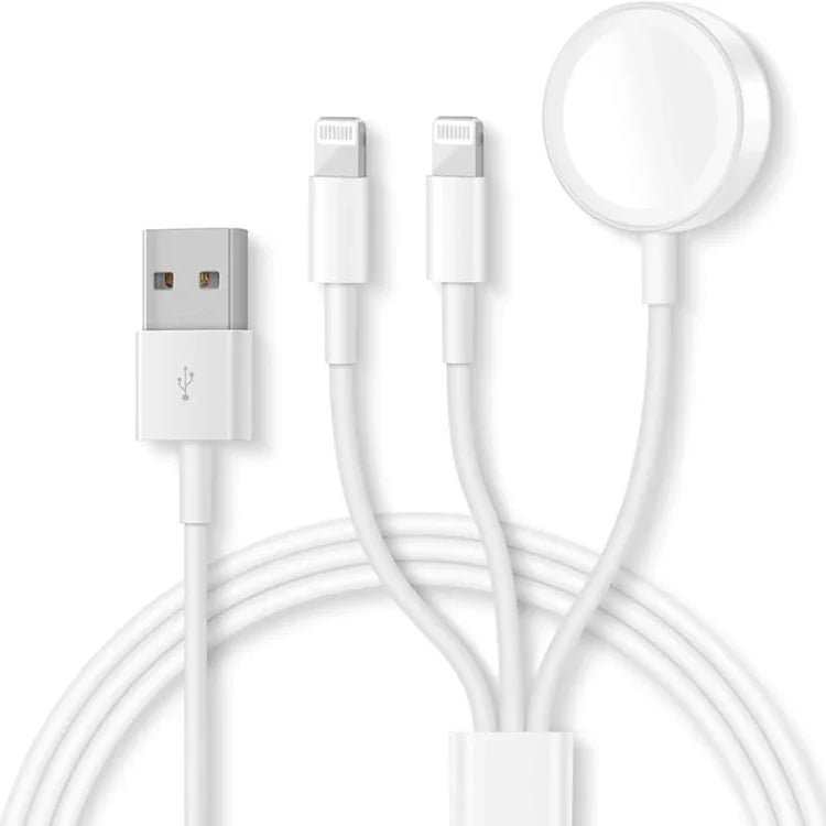 Apple Watch 시리즈 & 아이폰 3-in-1 USB 자석 충전 케이블 4ft/1.2m, DS-XB016