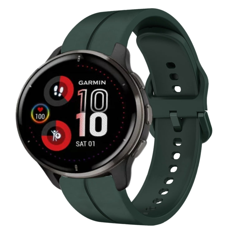 20mm Loop Silicone Watch Band, For Garmin Vivomove Sport, For Garmin Venu 2 Plus, For Garmin Approach S40, For Garmin Forerunner 158