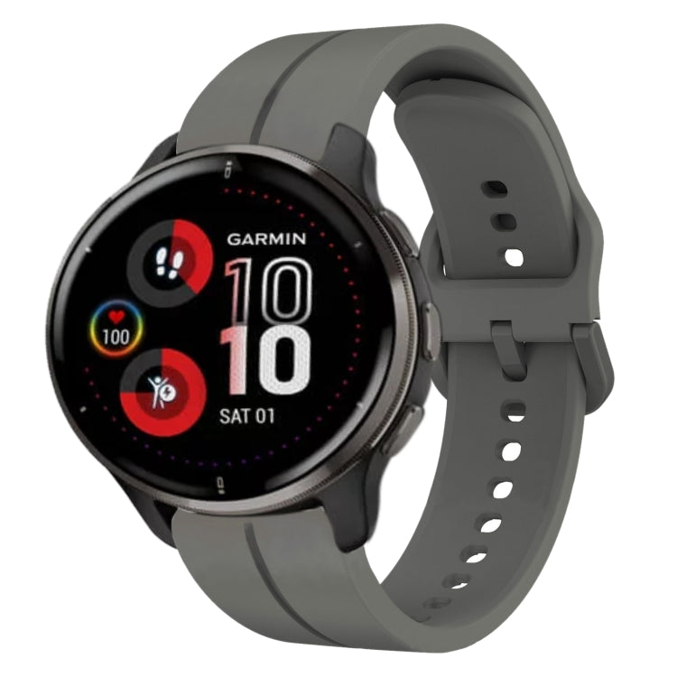 20mm Loop Silicone Watch Band, For Garmin Vivomove Sport, For Garmin Venu 2 Plus, For Garmin Approach S40, For Garmin Forerunner 158