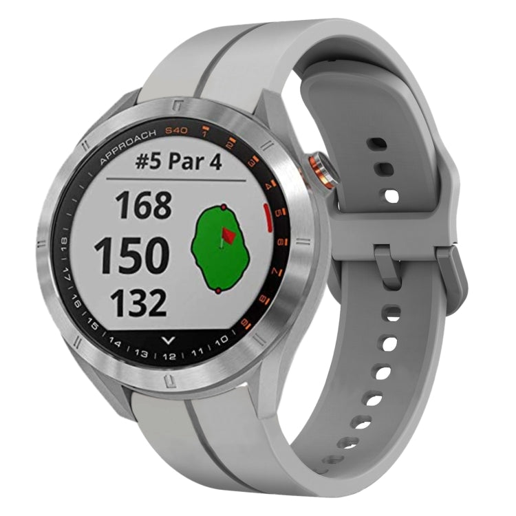 20mm Loop Silicone Watch Band, For Garmin Vivomove Sport, For Garmin Venu 2 Plus, For Garmin Approach S40, For Garmin Forerunner 158