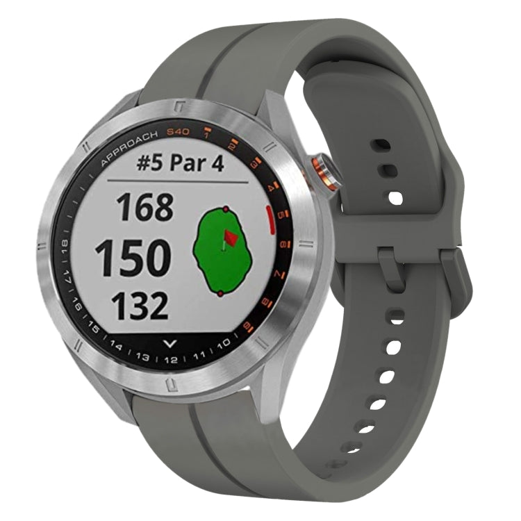 20mm Loop Silicone Watch Band, For Garmin Vivomove Sport, For Garmin Venu 2 Plus, For Garmin Approach S40, For Garmin Forerunner 158
