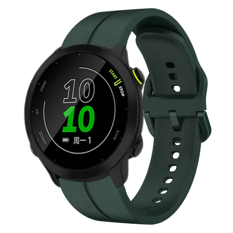 20mm Loop Silicone Watch Band, For Garmin Vivomove Sport, For Garmin Venu 2 Plus, For Garmin Approach S40, For Garmin Forerunner 158