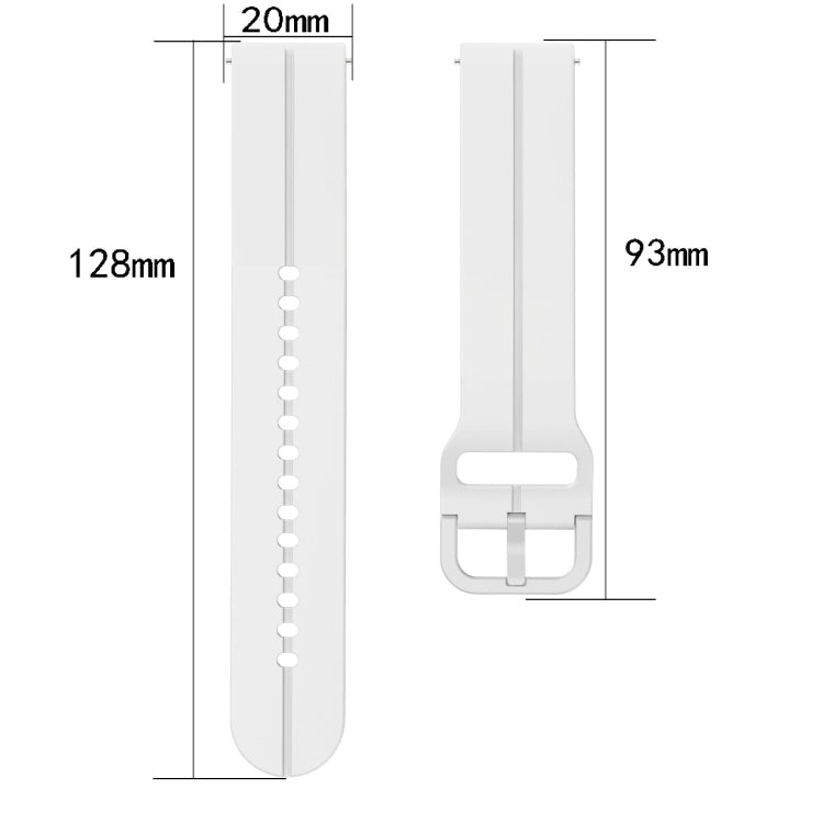 20mm Loop Silicone Watch Band, For Garmin Forerunner 55, For Garmin Venu, For Garmin Venu SQ, For Garminmove Luxe