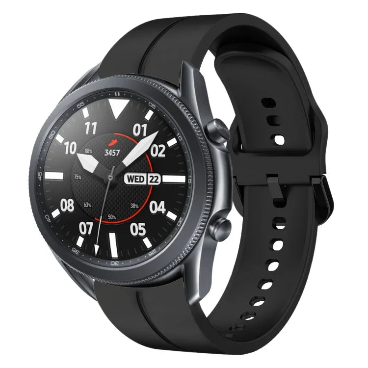 22mm 루프 실리콘 시계 밴드, Samsung Galaxy Watch3 45mm용, Samsung Galaxy Watch 46mm용, Samsung Gear S3 Classic용, Samsung Gear S3 Frontier용