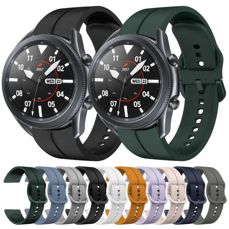 22mm 루프 실리콘 시계 밴드, Samsung Galaxy Watch3 45mm용, Samsung Galaxy Watch 46mm용, Samsung Gear S3 Classic용, Samsung Gear S3 Frontier용