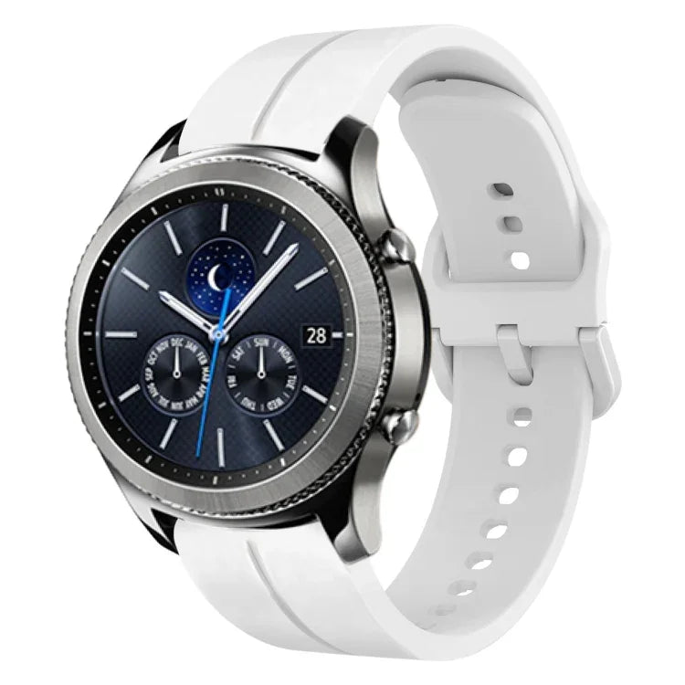 22mm 루프 실리콘 시계 밴드, Samsung Galaxy Watch3 45mm용, Samsung Galaxy Watch 46mm용, Samsung Gear S3 Classic용, Samsung Gear S3 Frontier용