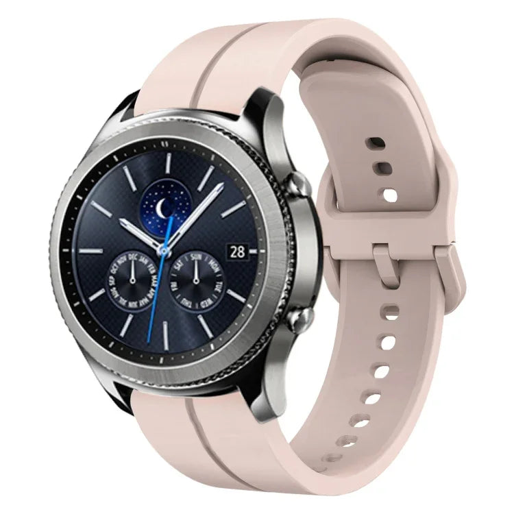22mm 루프 실리콘 시계 밴드, Samsung Galaxy Watch3 45mm용, Samsung Galaxy Watch 46mm용, Samsung Gear S3 Classic용, Samsung Gear S3 Frontier용