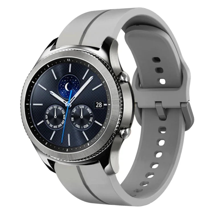 22mm 루프 실리콘 시계 밴드, Samsung Galaxy Watch3 45mm용, Samsung Galaxy Watch 46mm용, Samsung Gear S3 Classic용, Samsung Gear S3 Frontier용