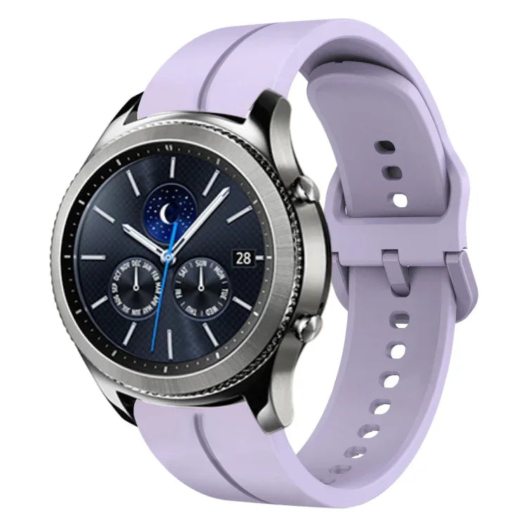 22mm 루프 실리콘 시계 밴드, Samsung Galaxy Watch3 45mm용, Samsung Galaxy Watch 46mm용, Samsung Gear S3 Classic용, Samsung Gear S3 Frontier용