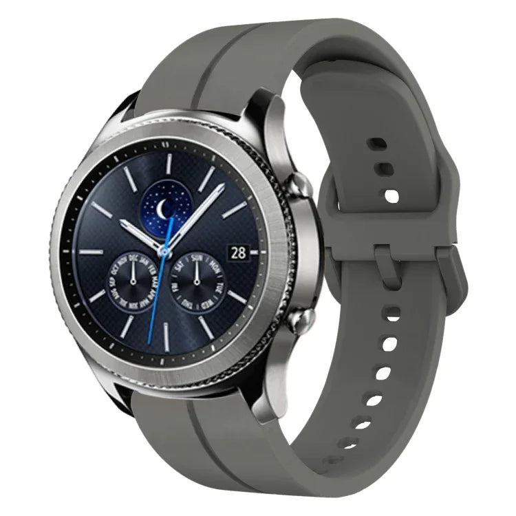 22mm 루프 실리콘 시계 밴드, Samsung Galaxy Watch3 45mm용, Samsung Galaxy Watch 46mm용, Samsung Gear S3 Classic용, Samsung Gear S3 Frontier용