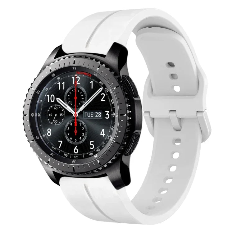 22mm 루프 실리콘 시계 밴드, Samsung Galaxy Watch3 45mm용, Samsung Galaxy Watch 46mm용, Samsung Gear S3 Classic용, Samsung Gear S3 Frontier용