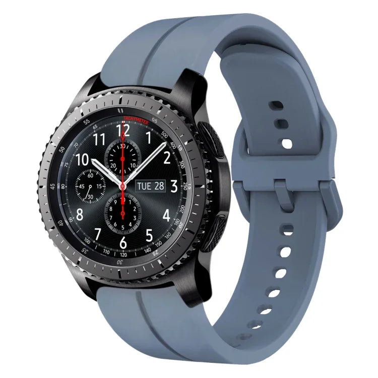 22mm 루프 실리콘 시계 밴드, Samsung Galaxy Watch3 45mm용, Samsung Galaxy Watch 46mm용, Samsung Gear S3 Classic용, Samsung Gear S3 Frontier용