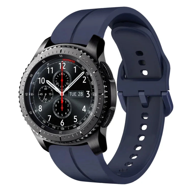 22mm 루프 실리콘 시계 밴드, Samsung Galaxy Watch3 45mm용, Samsung Galaxy Watch 46mm용, Samsung Gear S3 Classic용, Samsung Gear S3 Frontier용