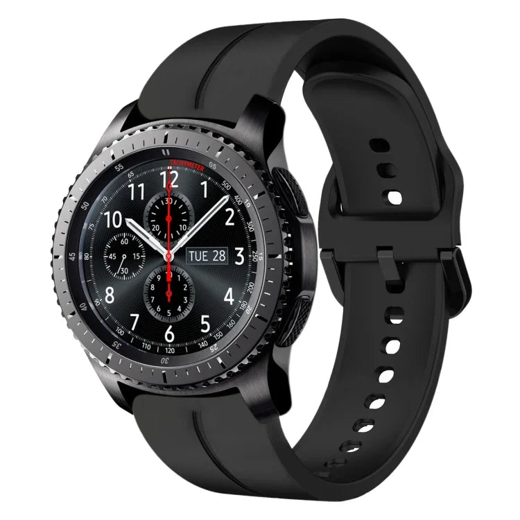 22mm 루프 실리콘 시계 밴드, Samsung Galaxy Watch3 45mm용, Samsung Galaxy Watch 46mm용, Samsung Gear S3 Classic용, Samsung Gear S3 Frontier용
