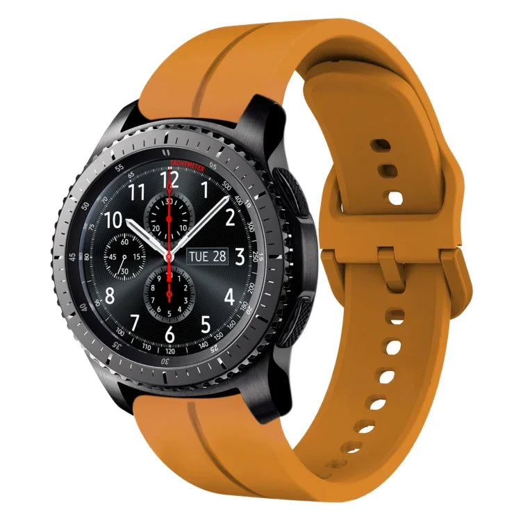 22mm 루프 실리콘 시계 밴드, Samsung Galaxy Watch3 45mm용, Samsung Galaxy Watch 46mm용, Samsung Gear S3 Classic용, Samsung Gear S3 Frontier용