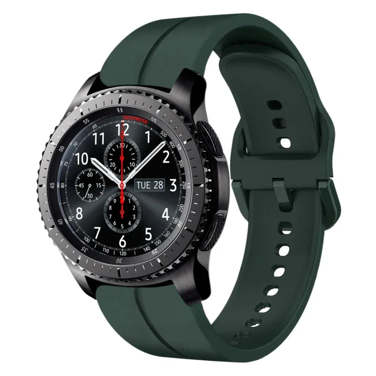 22mm 루프 실리콘 시계 밴드, Samsung Galaxy Watch3 45mm용, Samsung Galaxy Watch 46mm용, Samsung Gear S3 Classic용, Samsung Gear S3 Frontier용