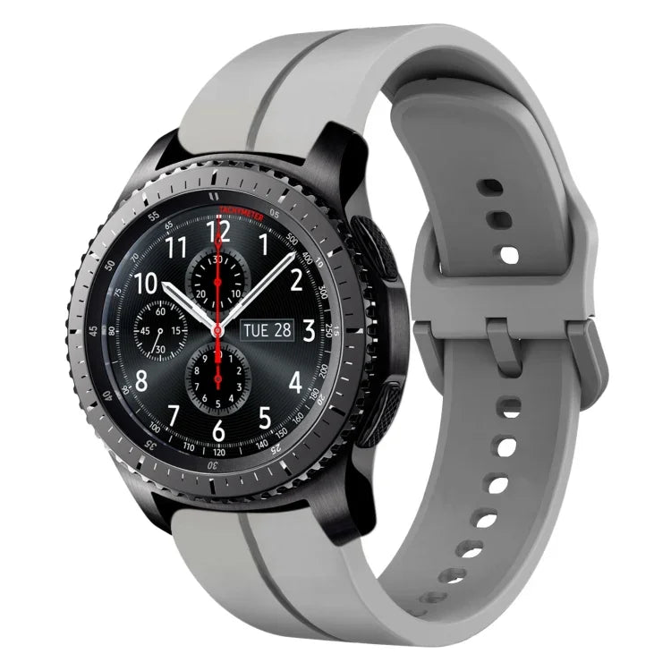 22mm 루프 실리콘 시계 밴드, Samsung Galaxy Watch3 45mm용, Samsung Galaxy Watch 46mm용, Samsung Gear S3 Classic용, Samsung Gear S3 Frontier용