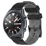 22mm 축구 패턴 투톤 실리콘 시계 밴드, Samsung Galaxy Watch3 45mm용, Samsung Galaxy Watch 46mm용, Samsung Gear S3 Classic용, Samsung Gear S3 Frontier용