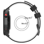 22mm 축구 패턴 투톤 실리콘 시계 밴드, Samsung Galaxy Watch3 45mm용, Samsung Galaxy Watch 46mm용, Samsung Gear S3 Classic용, Samsung Gear S3 Frontier용
