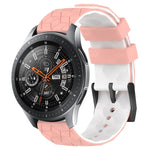 22mm 축구 패턴 투톤 실리콘 시계 밴드, Samsung Galaxy Watch3 45mm용, Samsung Galaxy Watch 46mm용, Samsung Gear S3 Classic용, Samsung Gear S3 Frontier용