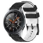 22mm 축구 패턴 투톤 실리콘 시계 밴드, Samsung Galaxy Watch3 45mm용, Samsung Galaxy Watch 46mm용, Samsung Gear S3 Classic용, Samsung Gear S3 Frontier용