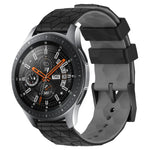 22mm 축구 패턴 투톤 실리콘 시계 밴드, Samsung Galaxy Watch3 45mm용, Samsung Galaxy Watch 46mm용, Samsung Gear S3 Classic용, Samsung Gear S3 Frontier용