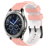22mm 축구 패턴 투톤 실리콘 시계 밴드, Samsung Galaxy Watch3 45mm용, Samsung Galaxy Watch 46mm용, Samsung Gear S3 Classic용, Samsung Gear S3 Frontier용