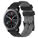 22mm 축구 패턴 투톤 실리콘 시계 밴드, Samsung Galaxy Watch3 45mm용, Samsung Galaxy Watch 46mm용, Samsung Gear S3 Classic용, Samsung Gear S3 Frontier용