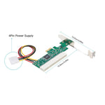 PCI-E to PCI 어댑터 카드 컨버터, 4핀 전원 공급 포함, PCI-E to PCI