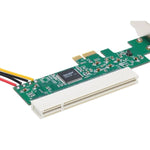 PCI-E to PCI 어댑터 카드 컨버터, 4핀 전원 공급 포함, PCI-E to PCI