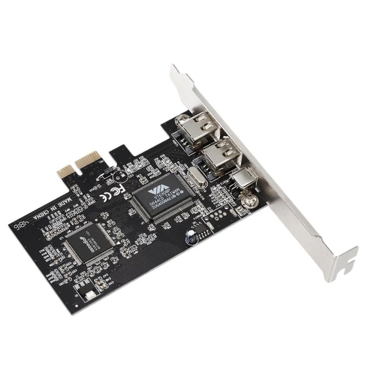 PCI-E 3포트 1394a 1394b 파이어와이어 확장 카드, 2 x 6핀 + 1 x 4핀, 데스크탑 PC용, 1394a+1394b