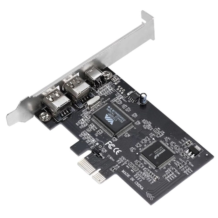 PCI-E 3포트 1394a 1394b 파이어와이어 확장 카드, 2 x 6핀 + 1 x 4핀, 데스크탑 PC용, 1394a+1394b