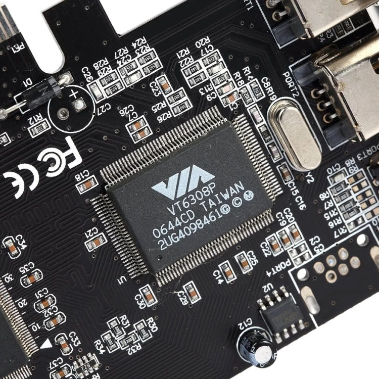 PCI-E 3포트 1394a 1394b 파이어와이어 확장 카드, 2 x 6핀 + 1 x 4핀, 데스크탑 PC용, 1394a+1394b