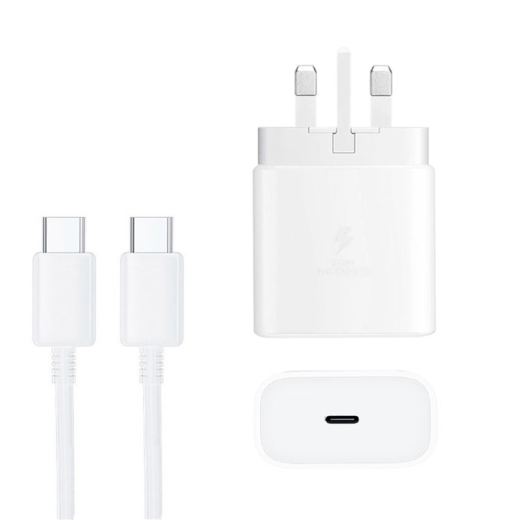 M135 45W USB-C / Type-C Port Fast Charger with 5A Type-C to Type-C Cable, UK Plug, UK Plug + Type-C Cable
