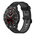 22mm Vertical Two-Color Silicone Watch Band, For Garmin Vivoactive4
