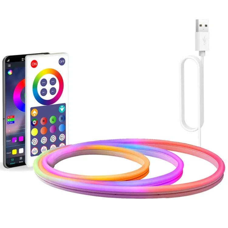 NH021 방수 3m TUYA WIFI 음악 동기화 RGB 네온 로프 라이트, NH021