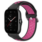 20mm Perforated Breathable Sports Silicone Watch Band, For Amazfit GTS 4, For Amazfit GTS 3, For Amazfit GTS 2E
