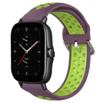 20mm Perforated Breathable Sports Silicone Watch Band, For Amazfit GTS 4, For Amazfit GTS 3, For Amazfit GTS 2E