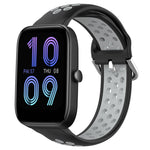 20mm Perforated Breathable Sports Silicone Watch Band, For Amazfit GTS 4 Mini, For Amazfit Bip3, For Amazfit Bip 1S