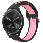 20mm Perforated Breathable Sports Silicone Watch Band, For Garmin Vivomove Trend, For Garmin Vivomove Sport, For Garmin Vivoactive3