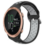 20mm Perforated Breathable Sports Silicone Watch Band, For Garmin Forerunner 645 Music, For Garmin Forerunner Sq2, For Garmin Forerunner Sq2 Music