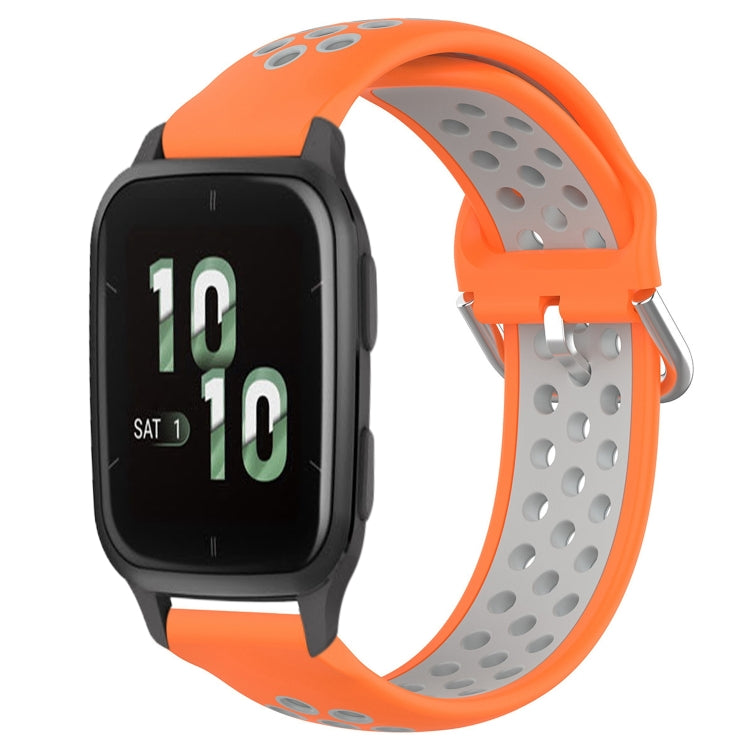20mm Perforated Breathable Sports Silicone Watch Band, For Garmin Forerunner 645 Music, For Garmin Forerunner Sq2, For Garmin Forerunner Sq2 Music