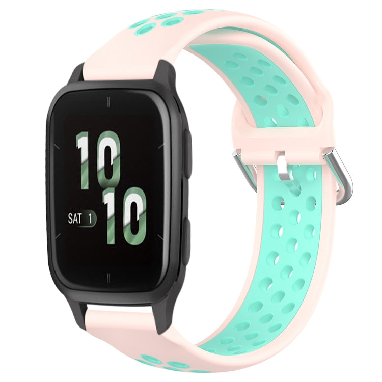 20mm Perforated Breathable Sports Silicone Watch Band, For Garmin Forerunner 645 Music, For Garmin Forerunner Sq2, For Garmin Forerunner Sq2 Music