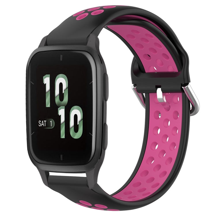 20mm Perforated Breathable Sports Silicone Watch Band, For Garmin Forerunner 645 Music, For Garmin Forerunner Sq2, For Garmin Forerunner Sq2 Music