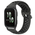 20mm Perforated Breathable Sports Silicone Watch Band, For Garmin Forerunner 645 Music, For Garmin Forerunner Sq2, For Garmin Forerunner Sq2 Music